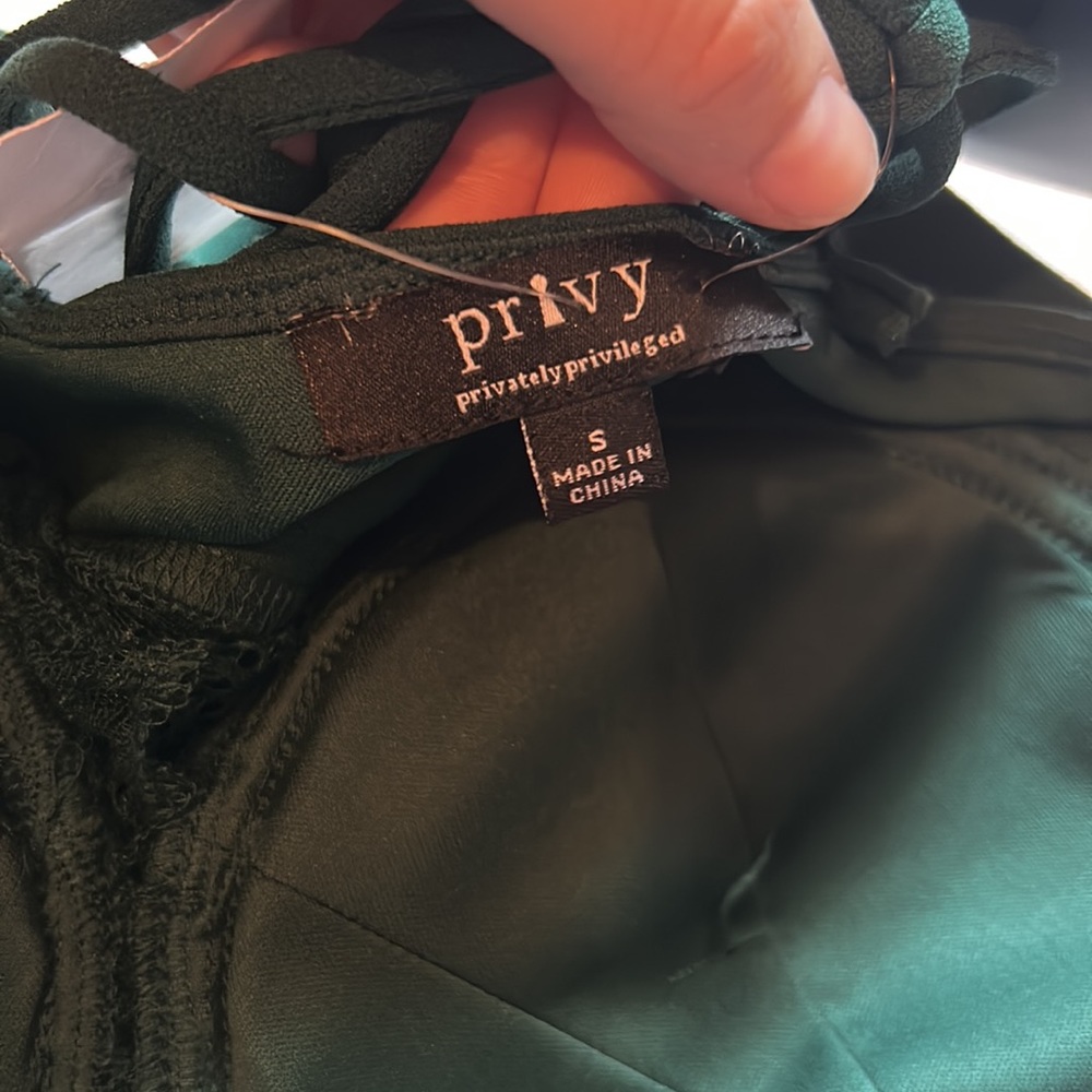 privy Emerald Green Lace Bodysuit - Picture 8 of 14
